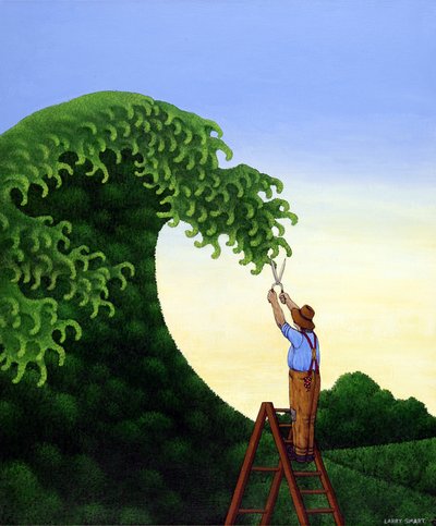 Topiary Wave by Larry Smart